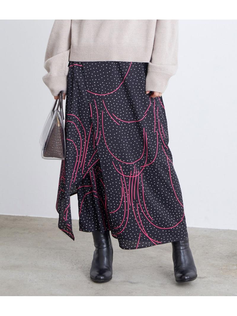 【NEWLINE】アシンメトリーロングスカート