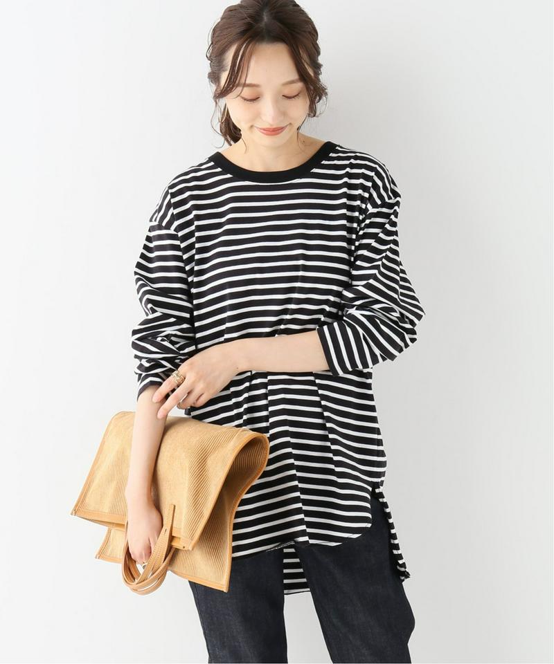 ラウンドテールロングTシャツ◆