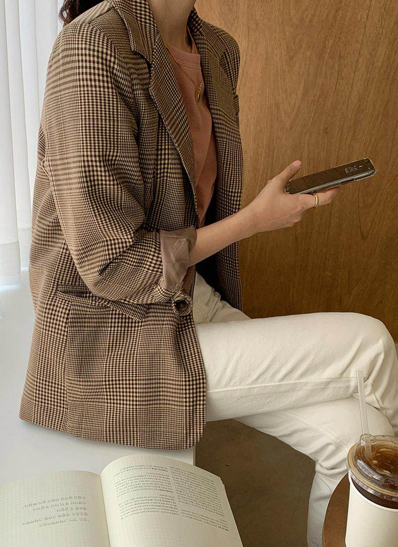 グレンチェックジャケット