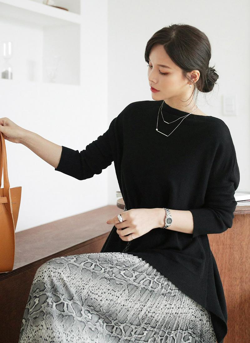 ルーズボートネックニット・全3色