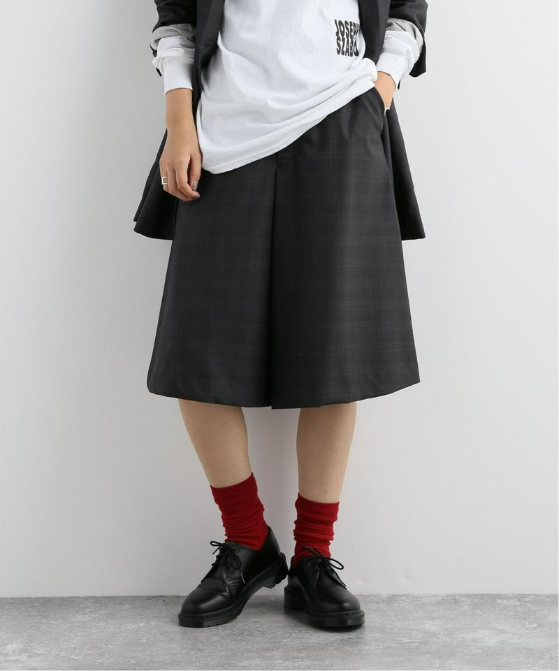 シャドーチェックキュロット