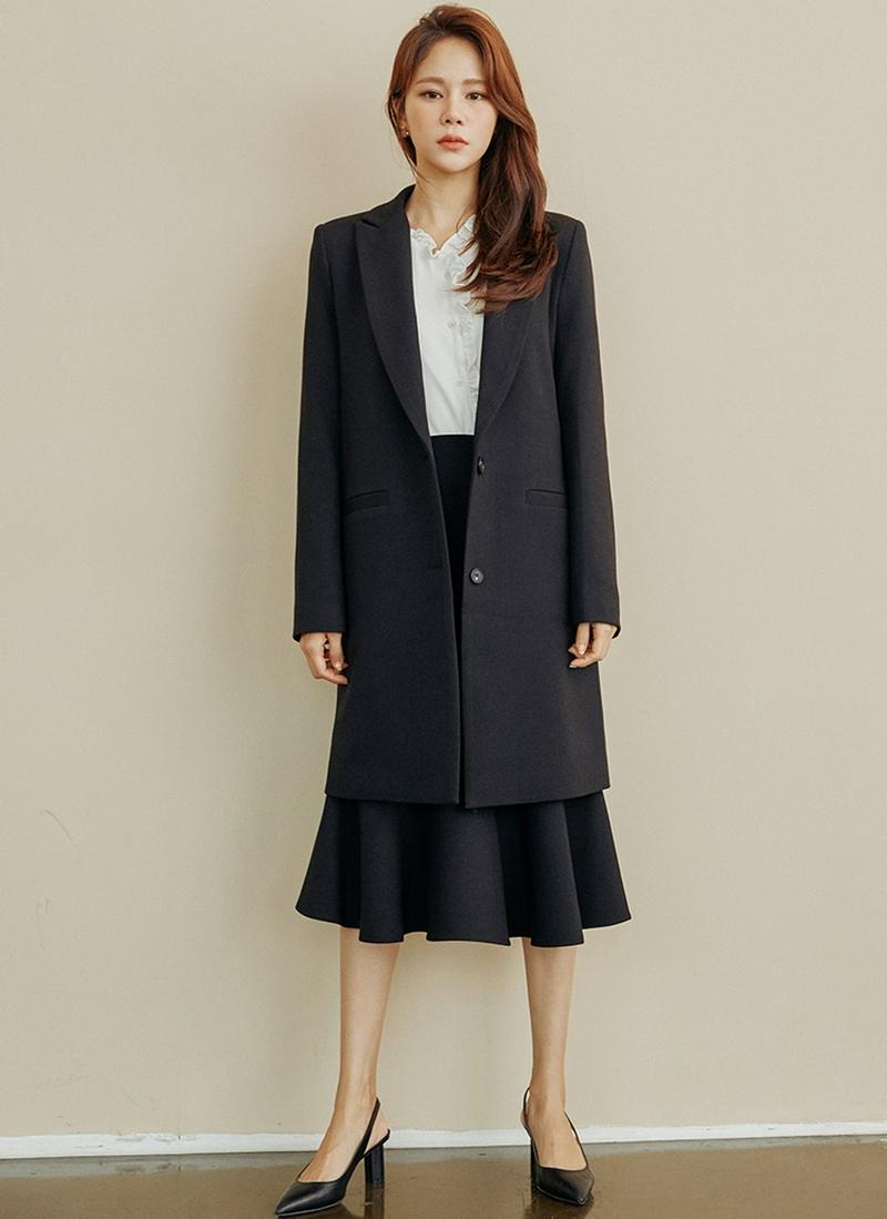 シングルロングジャケット(ブラック)