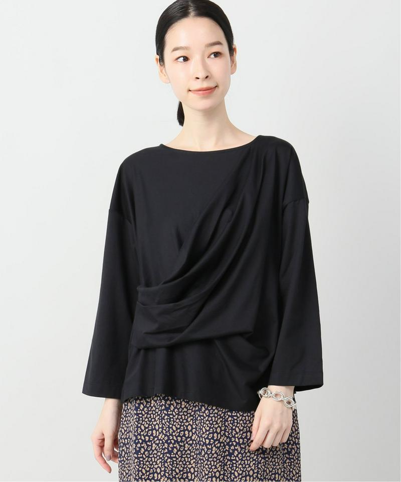 コットンソフト天竺ドレープTシャツ