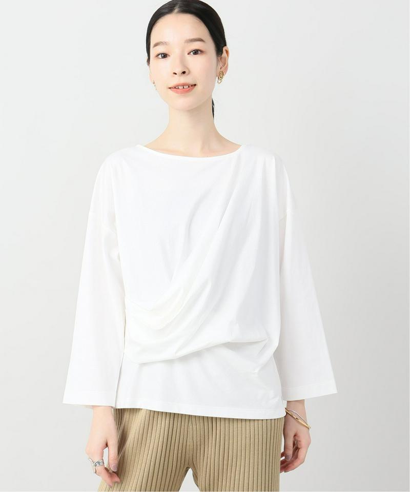コットンソフト天竺ドレープTシャツ