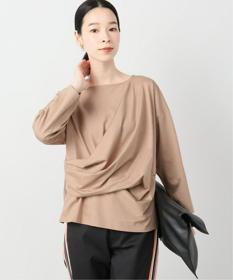 コットンソフト天竺ドレープTシャツ