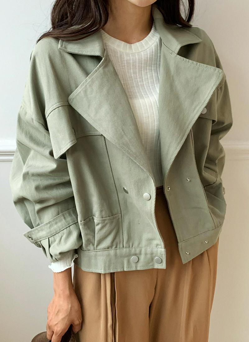 ポケットダブルボタンジャケット・全2色