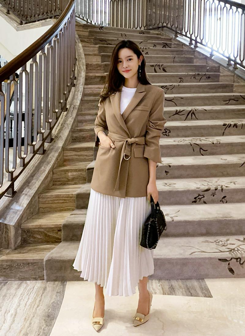 テーラードベルトジャケット