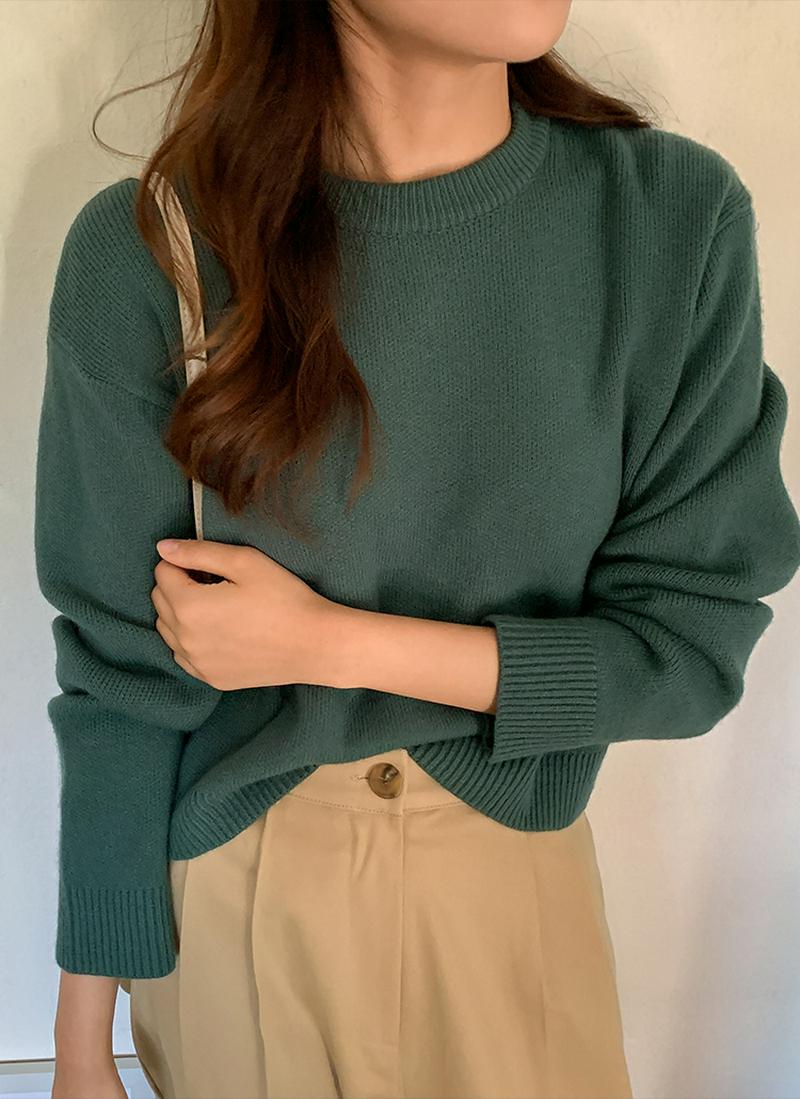 アースカラーベーシックニット