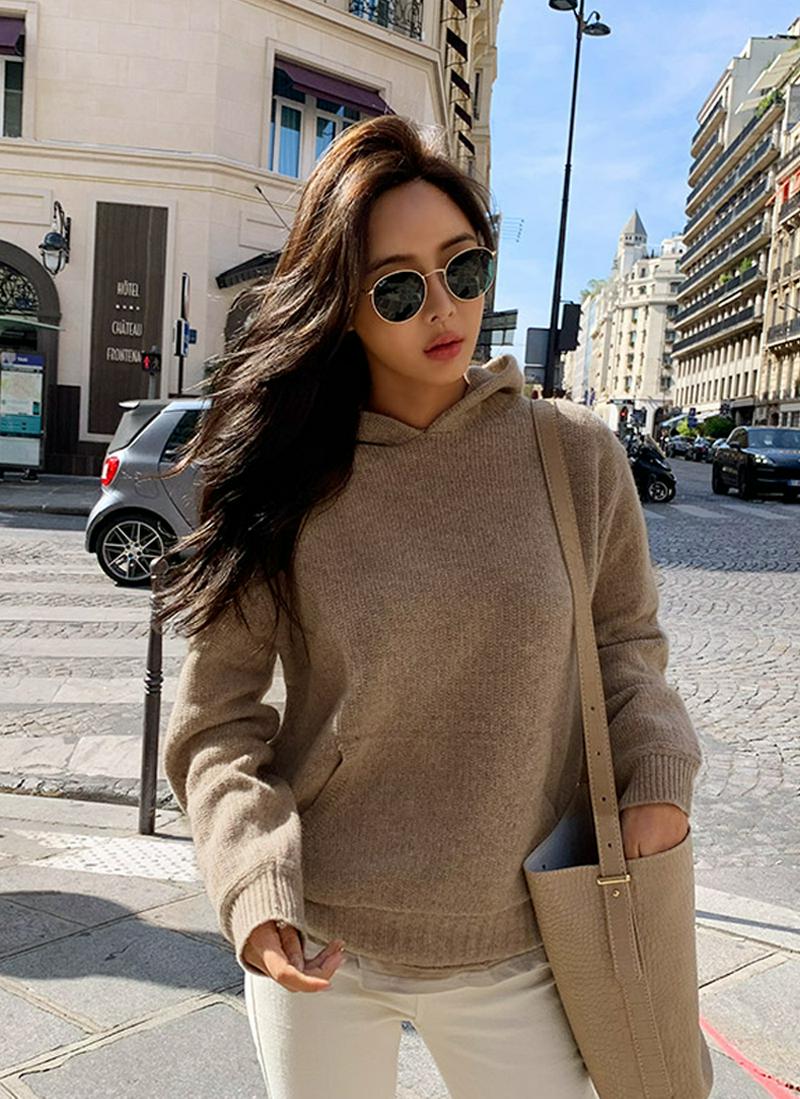 ポケットフードニット