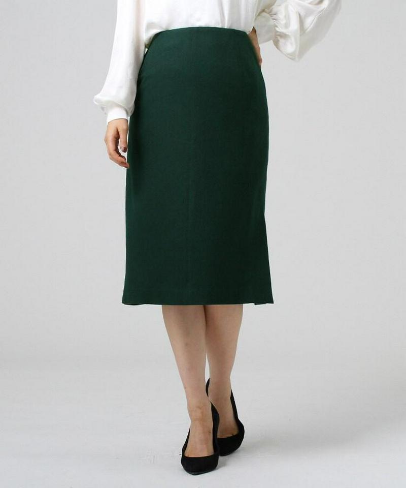 ミルドウールジャージサイドスリットタイトスカート
