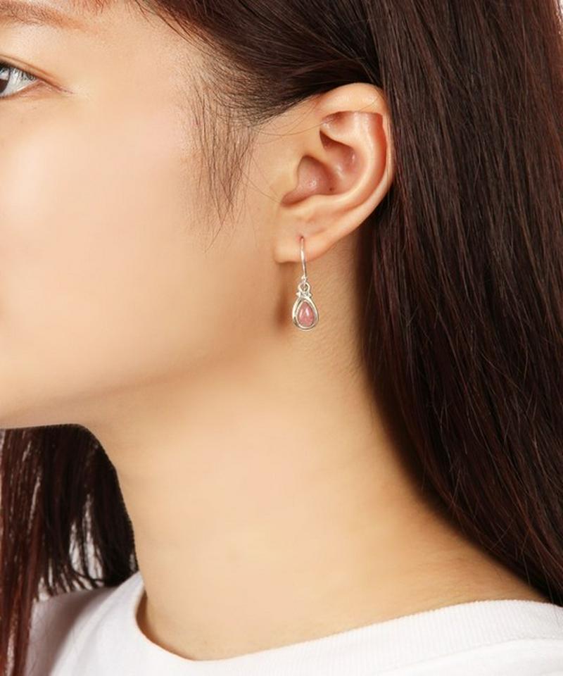 【フランス買付】シルバー925 インカローズピアス