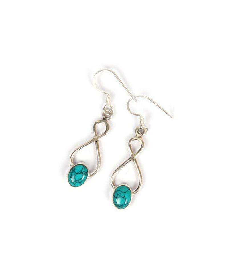 【フランス買付】シルバー925 ターコイズピアス