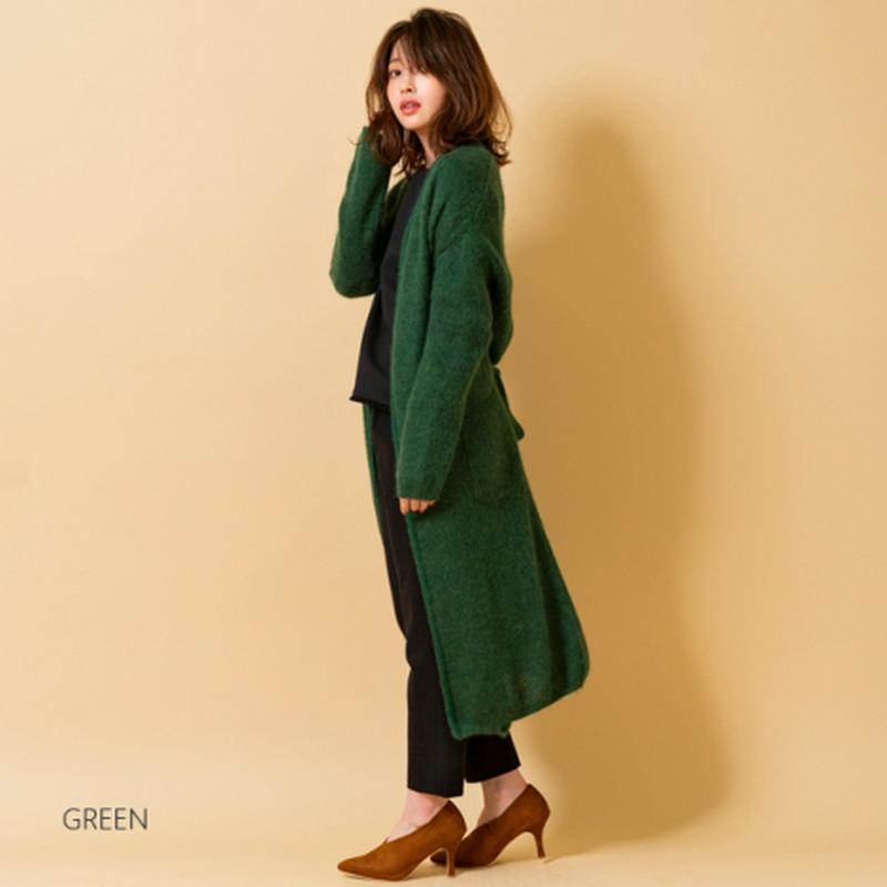 モヘアニットカーディガン