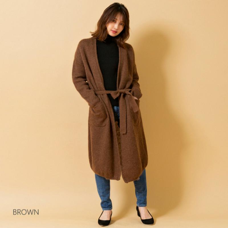 モヘアニットカーディガン