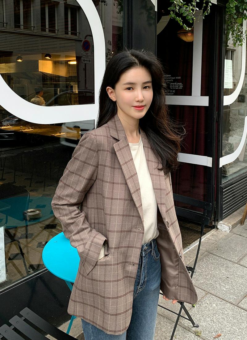 ミックスチェックジャケット