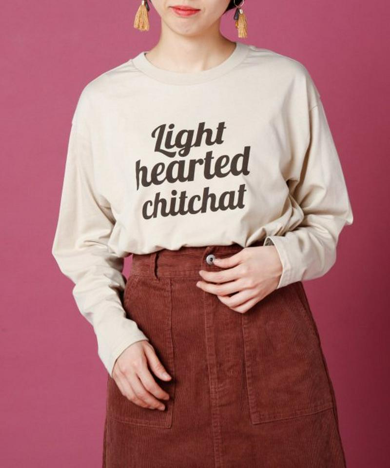英字配色ロゴロンTシャツ