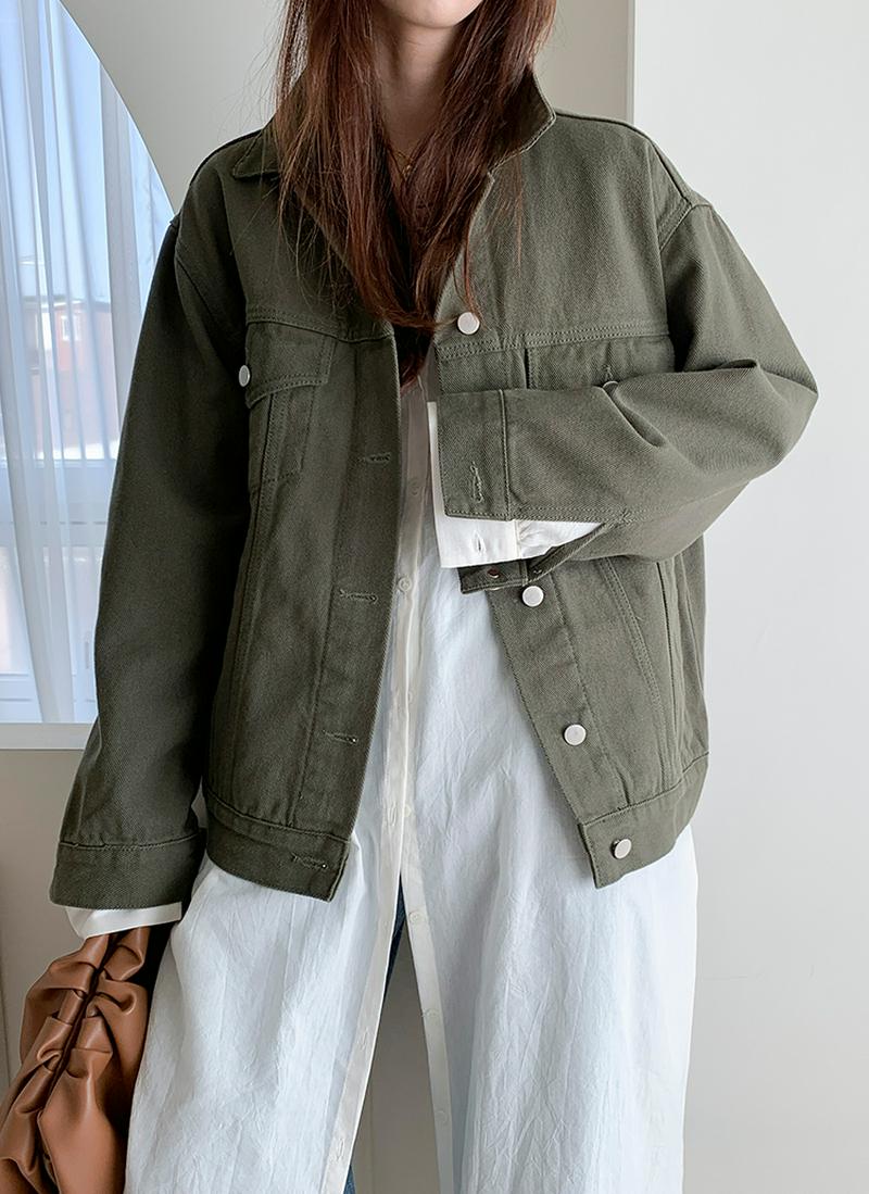 カーキコットンジャケット