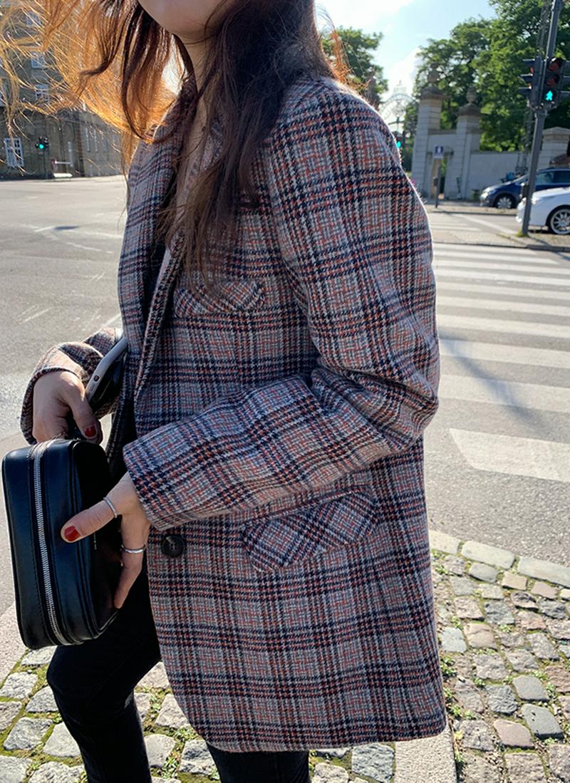 フラップポイントチェックジャケット