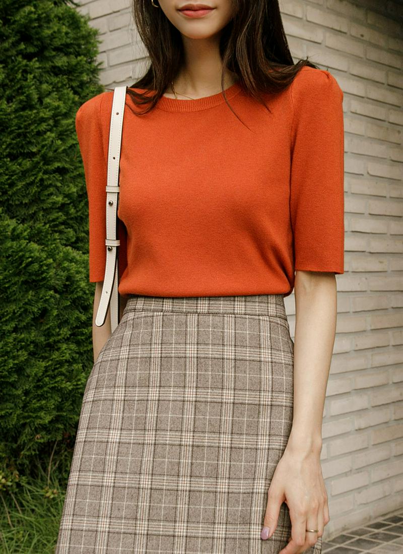 タックショルダーニット