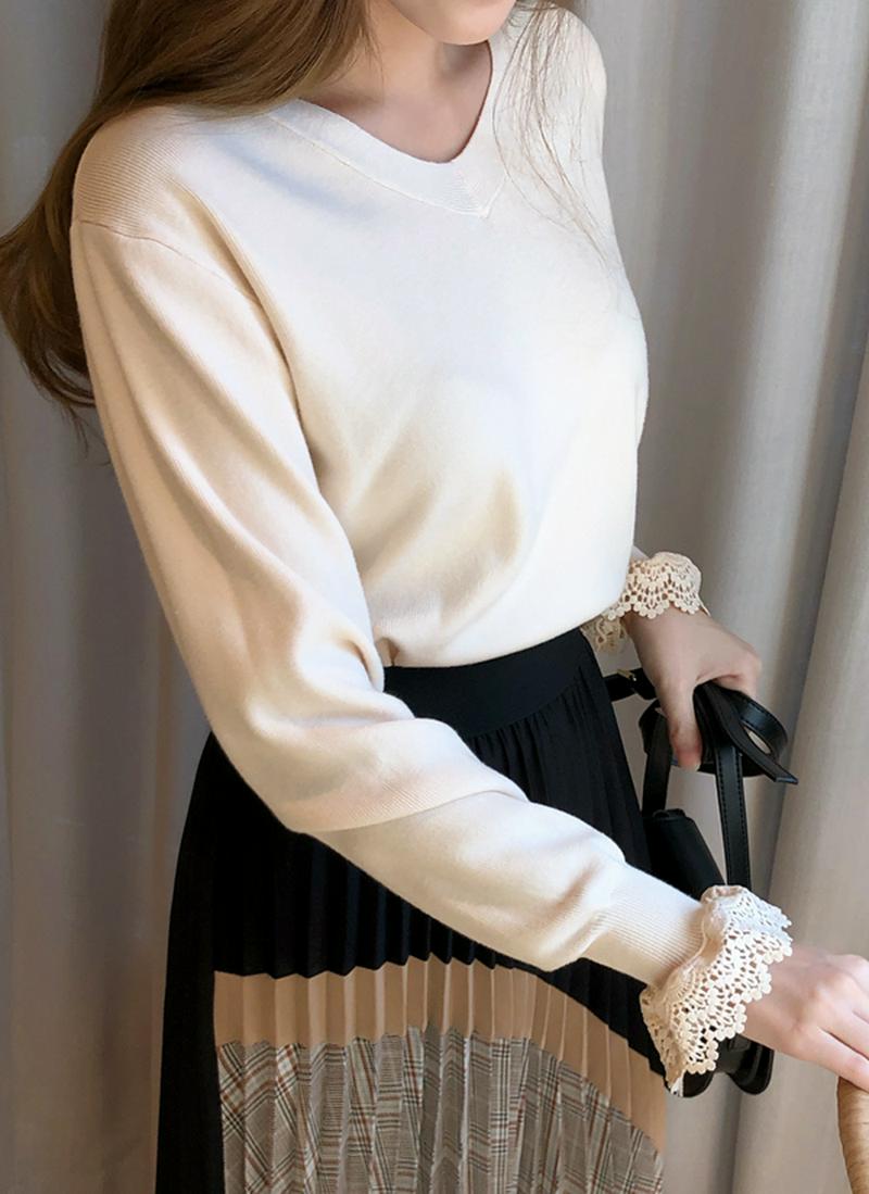 レースポイントニット