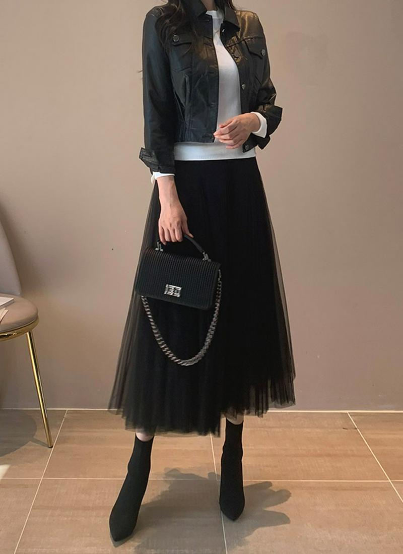 レザーライクジャケット