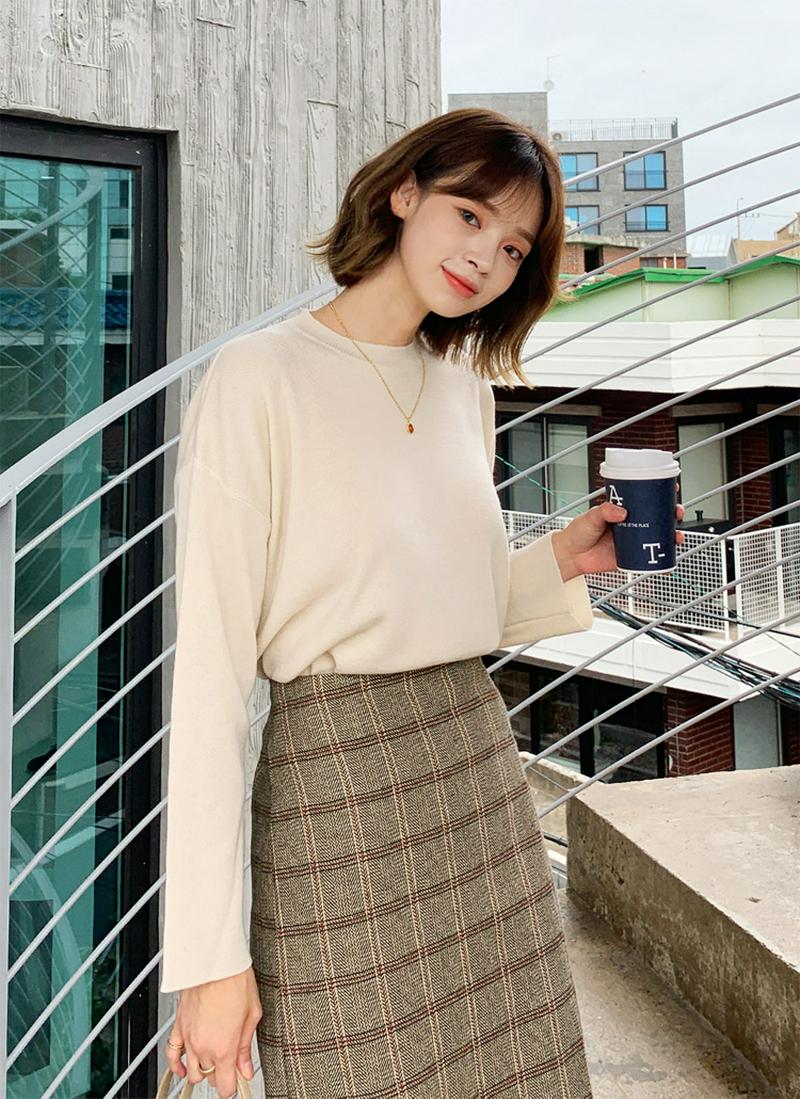 スリットヘムルーズニット・全6色