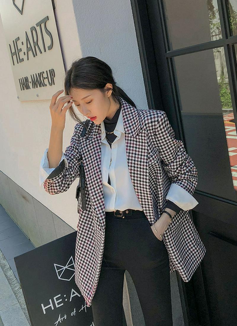 腰ヒモSETチェックジャケット