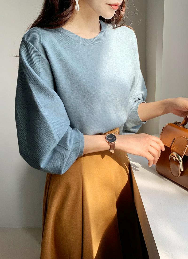 ボリュームスリーブニット・全3色