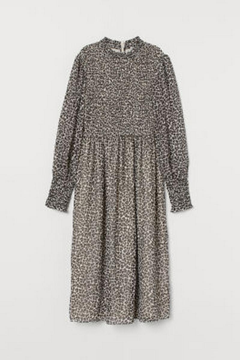 シャーリングシフォンワンピース