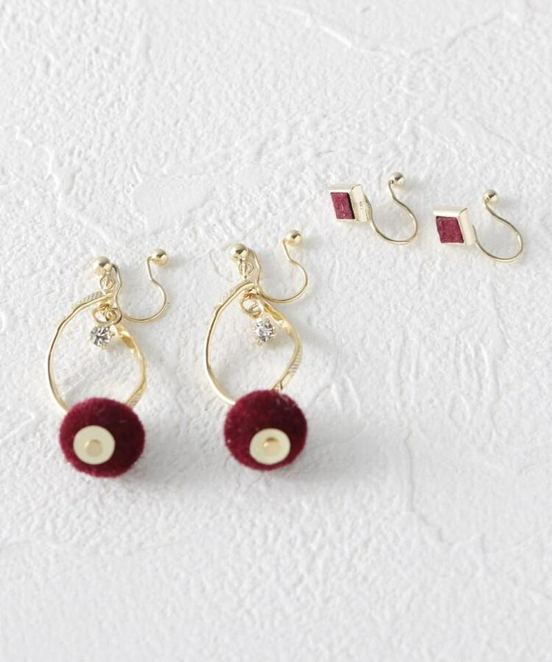 フロッキーセットノンホールピアス