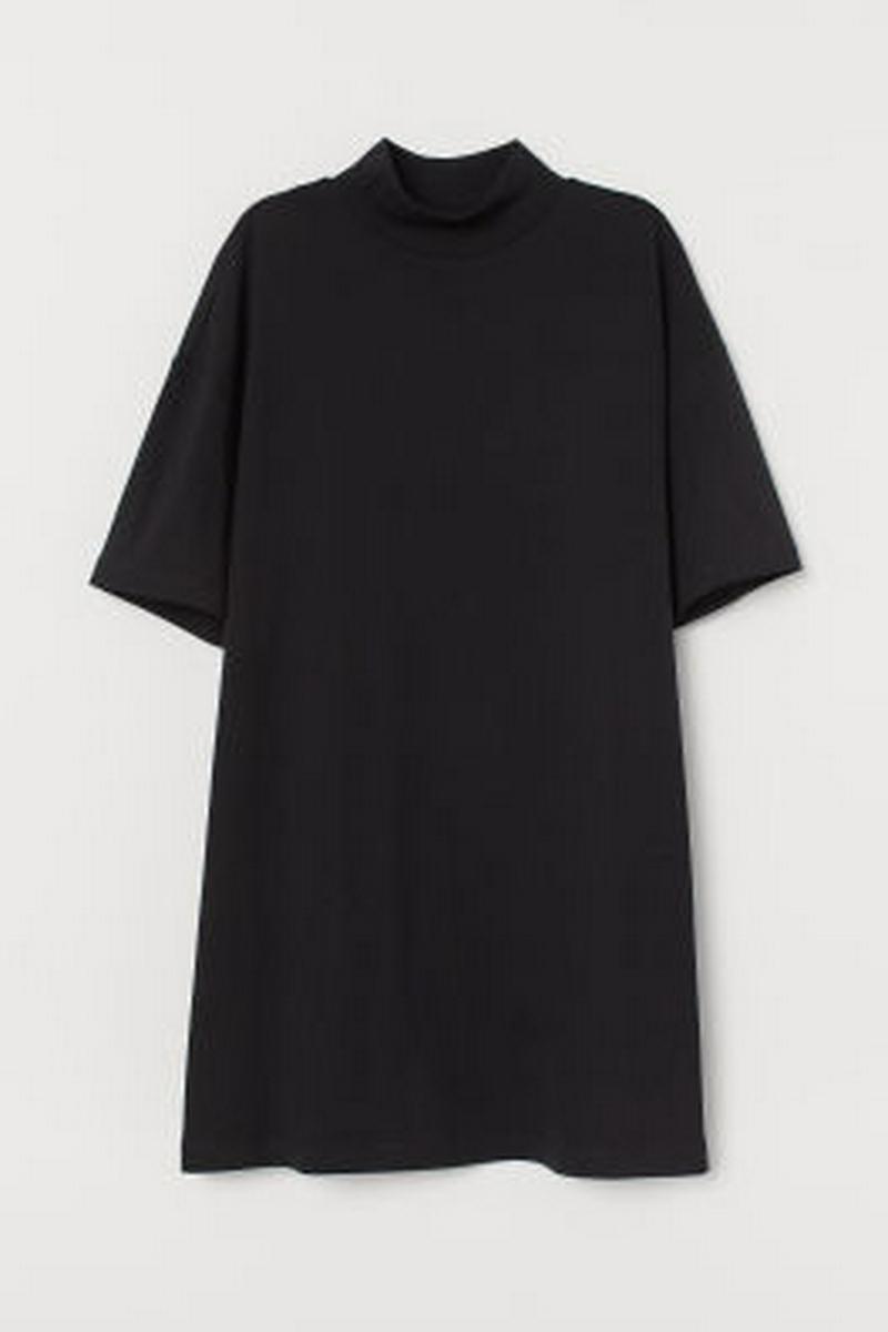 ハイネックTシャツワンピース