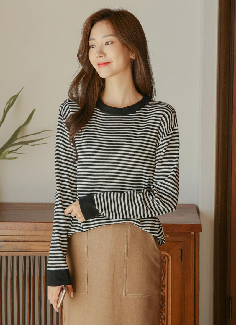 ソフトボーダーニット