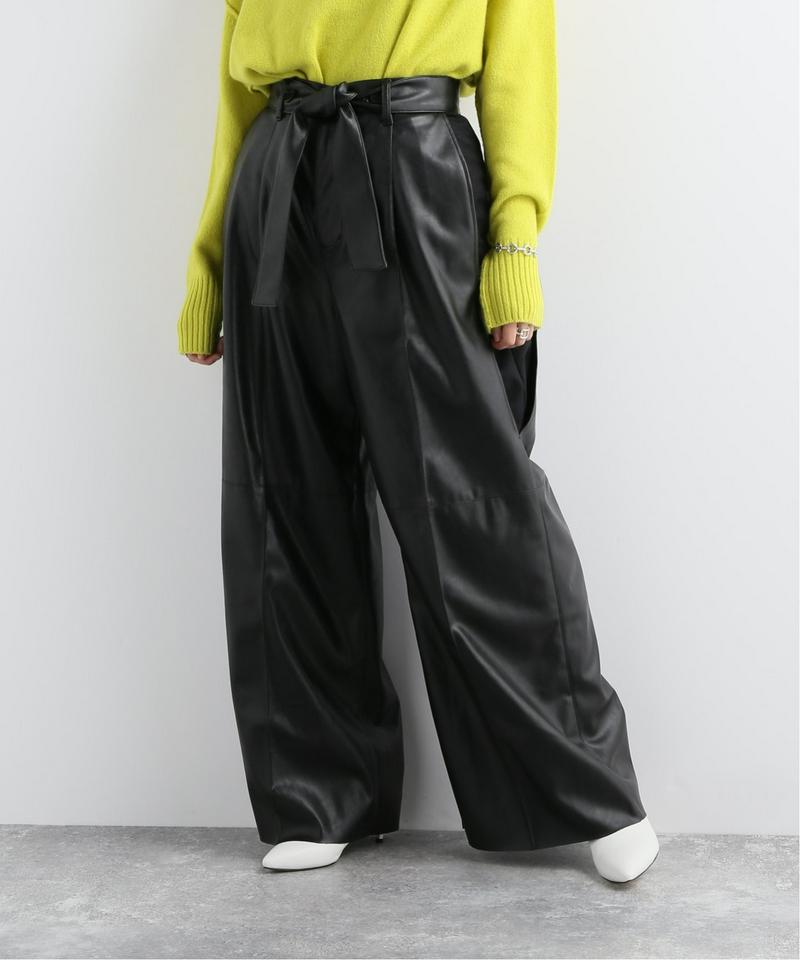 【AKIRA NAKA/アキラ ナカ】Mia Hakama pants BK:パンツ