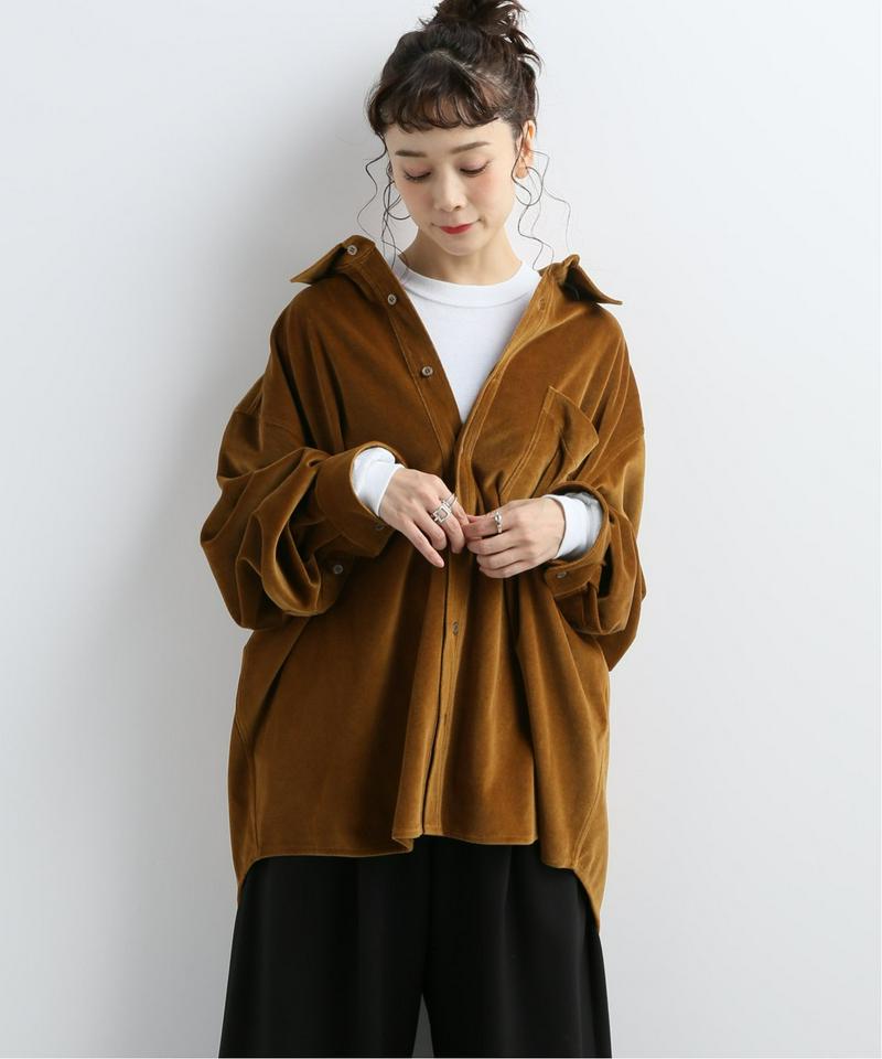 【STAND ALONE】ベロアシャツ