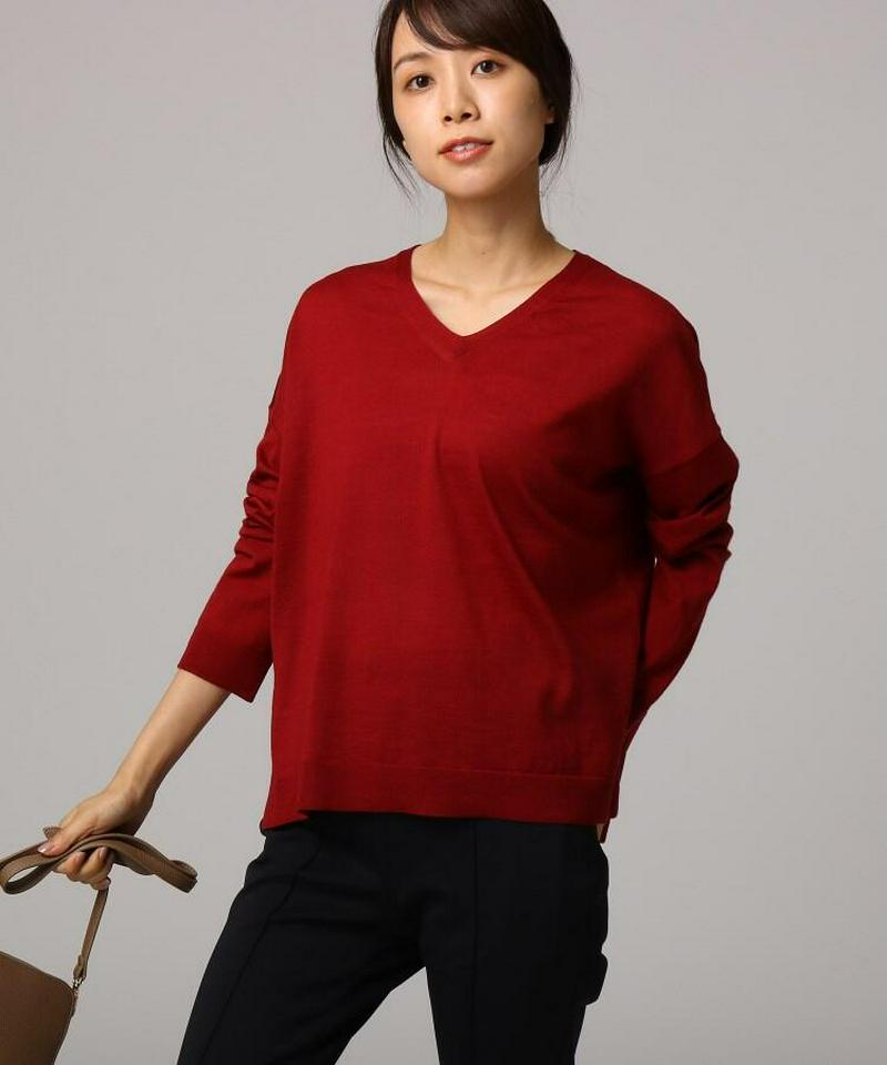 ◆[L]サイドスリットウールニット