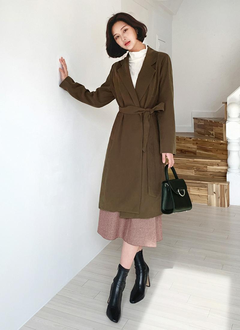 ストラップ付オープンジャケット・全3色