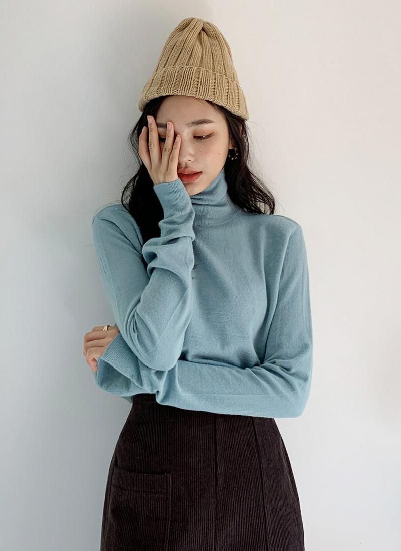 タートルネックニット・全4色