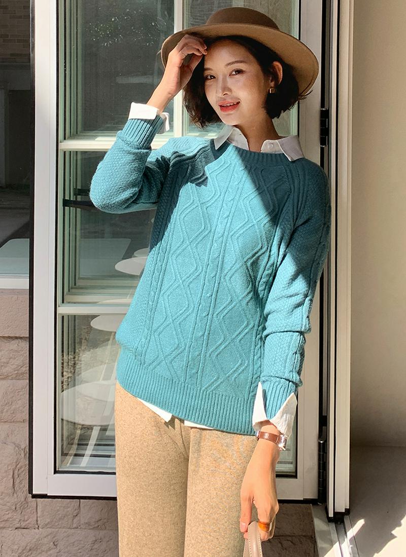 ラグランツイストニット・全3色