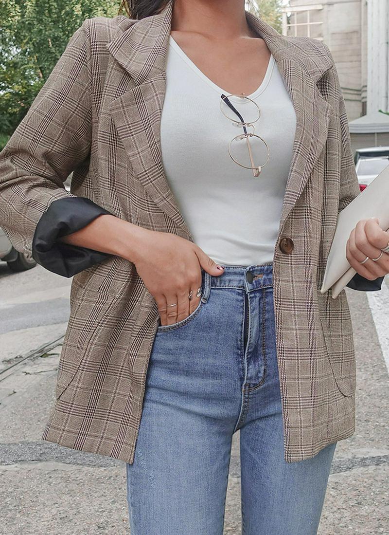 グレンチェックジャケット