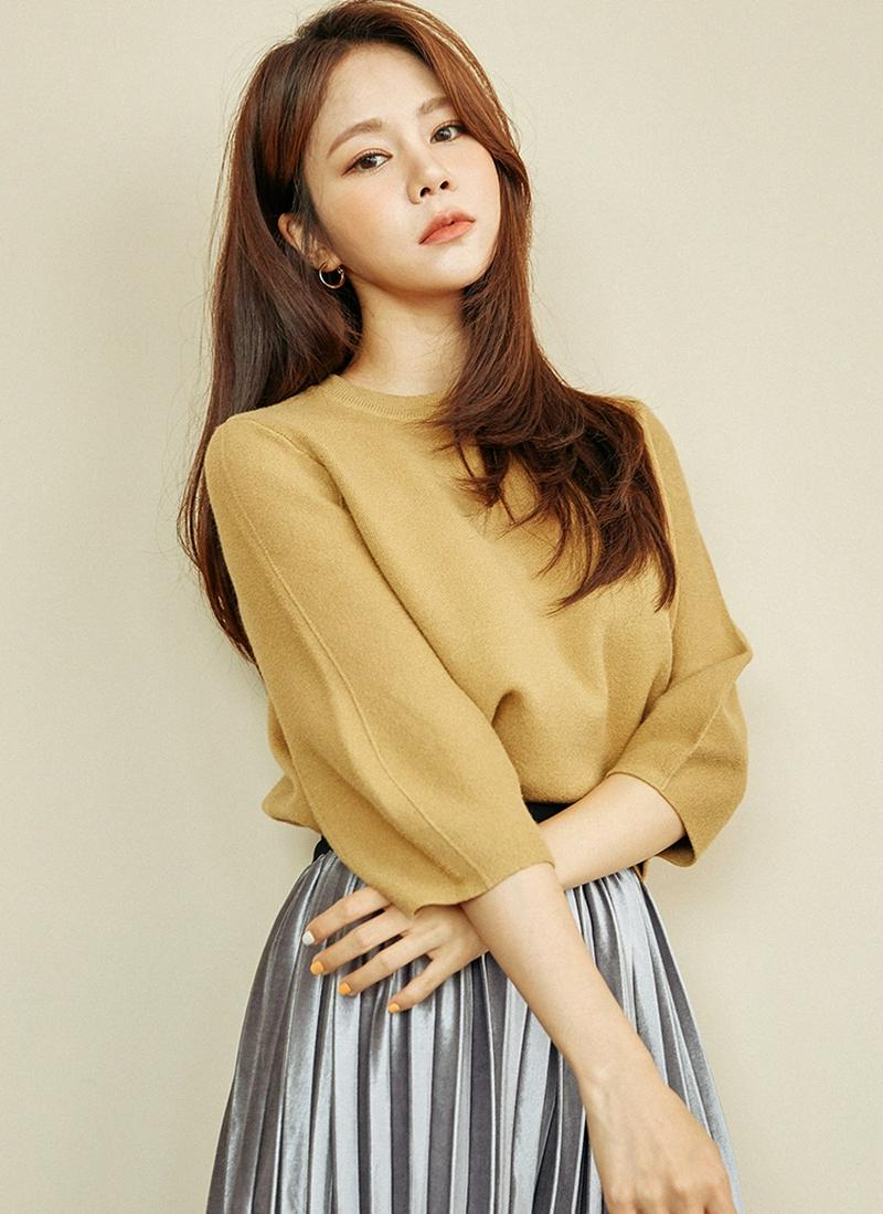 ボリュームスリーブニット