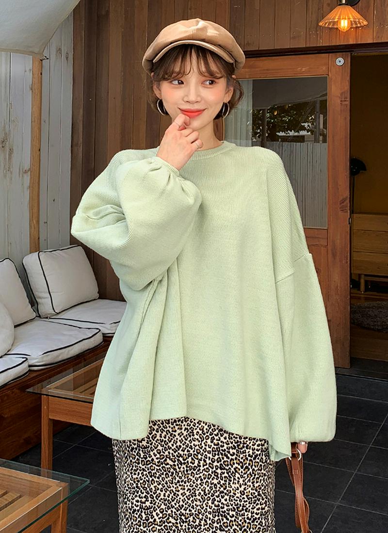 ラウンドボリュームニット・全3色