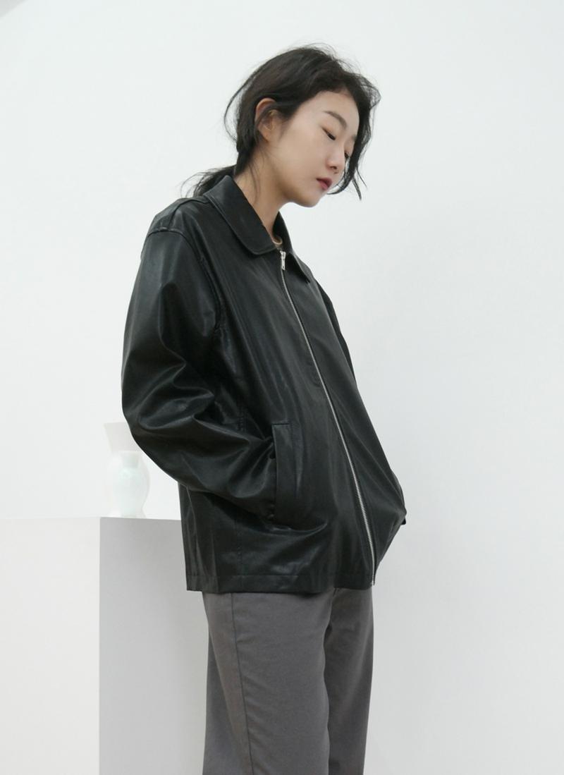 フェイクレザージャケット