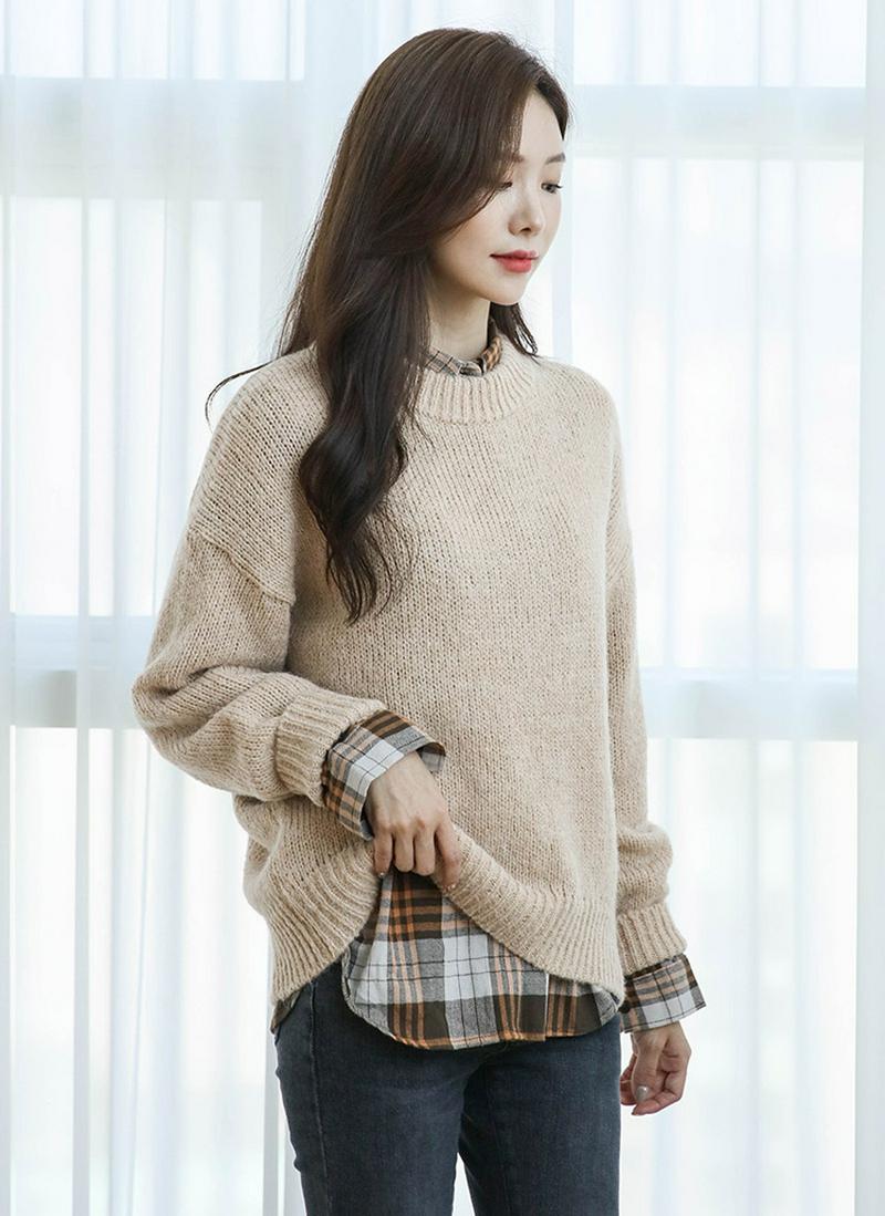 ウールアルパカ混ニット