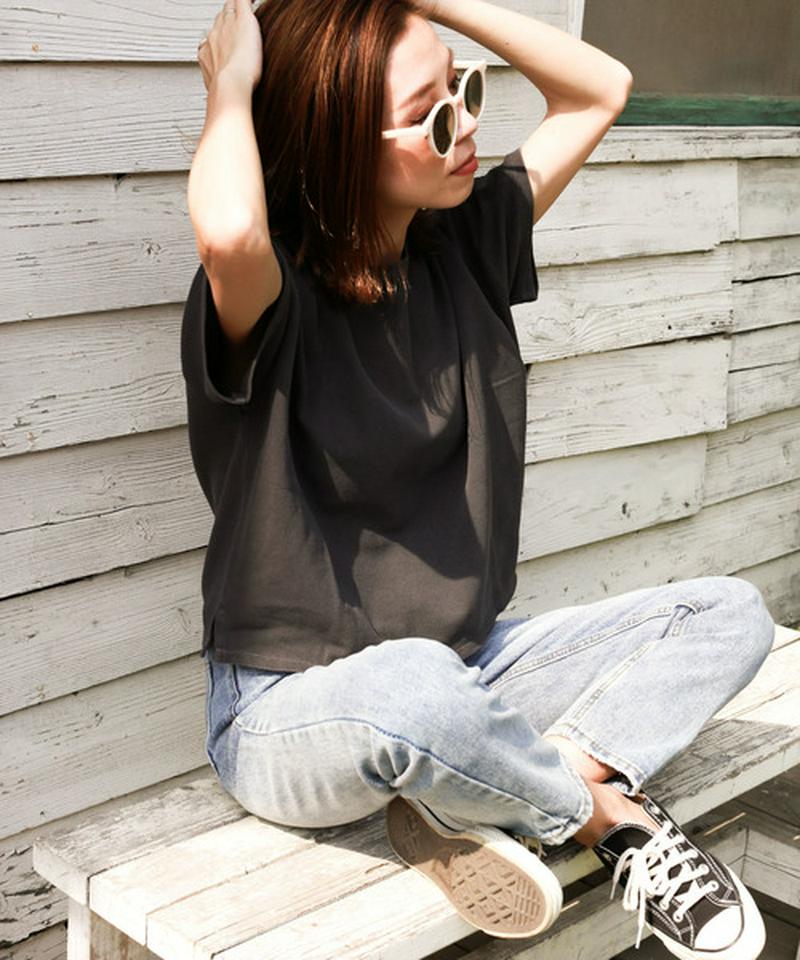 【Holiday】ピグメント鹿の子Tシャツ