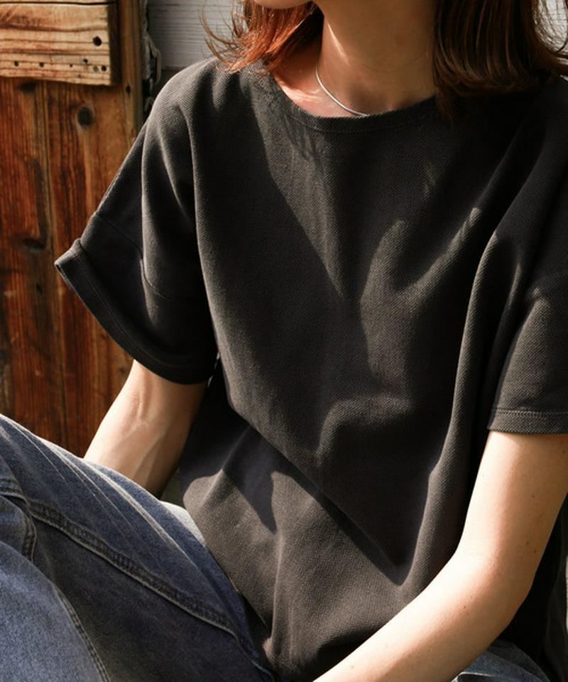【Holiday】ピグメント鹿の子Tシャツ