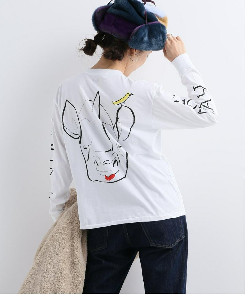 【HOLIDAY/ホリデイ】 SUPER FINE L/S TEE(RHINO)：Tシャツ