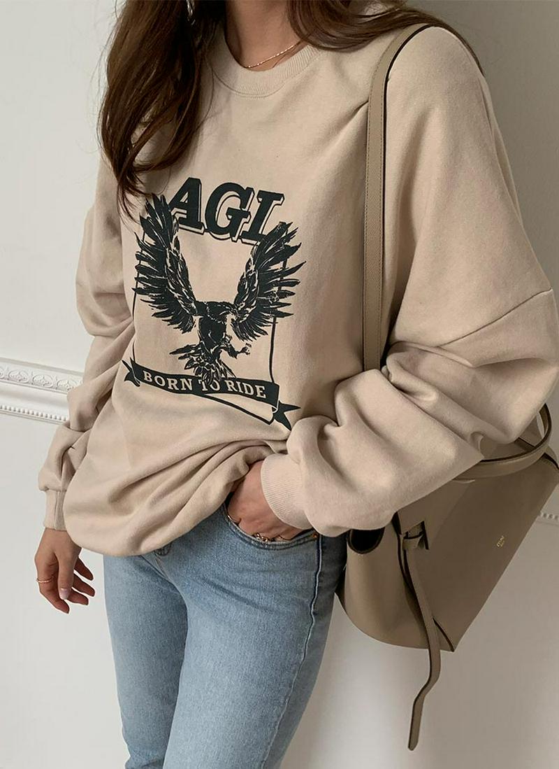 裏起毛AGIロゴスウェット