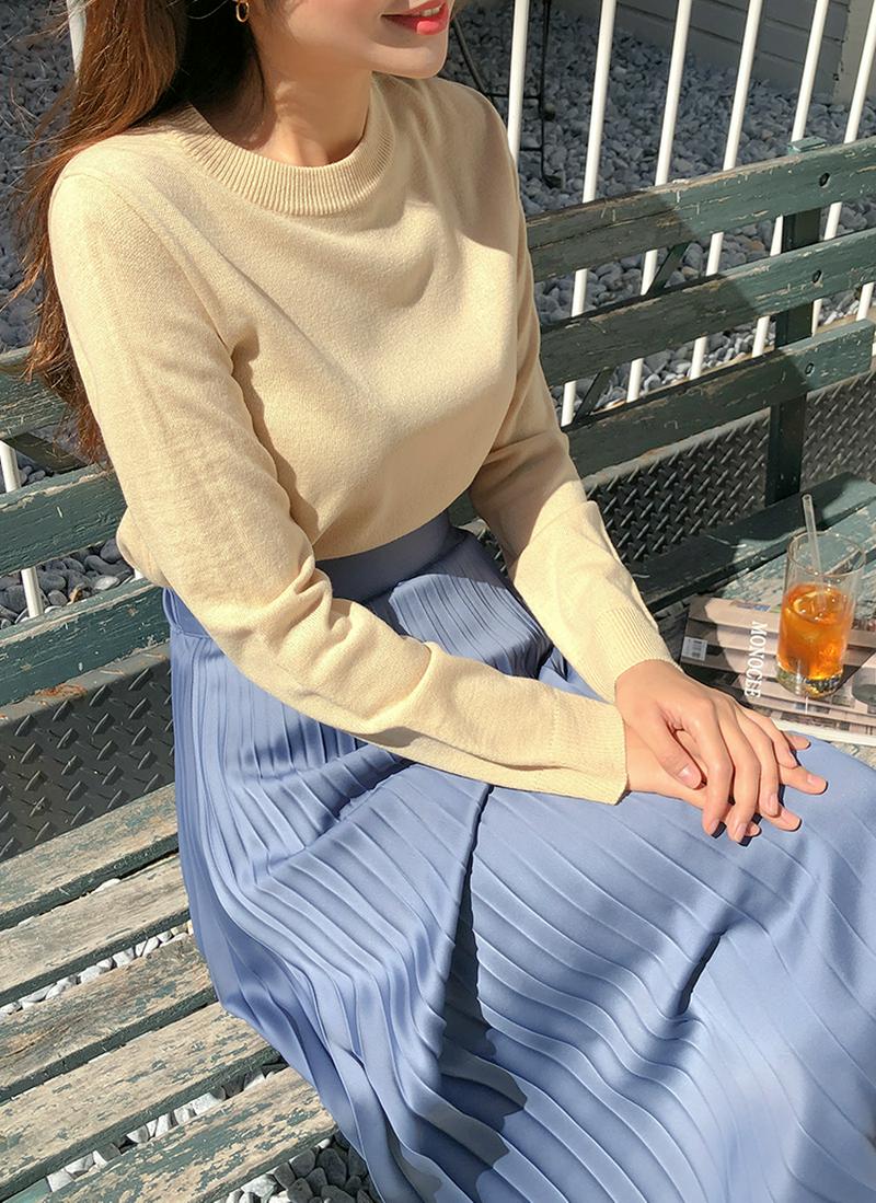 ボタンデイリーニット