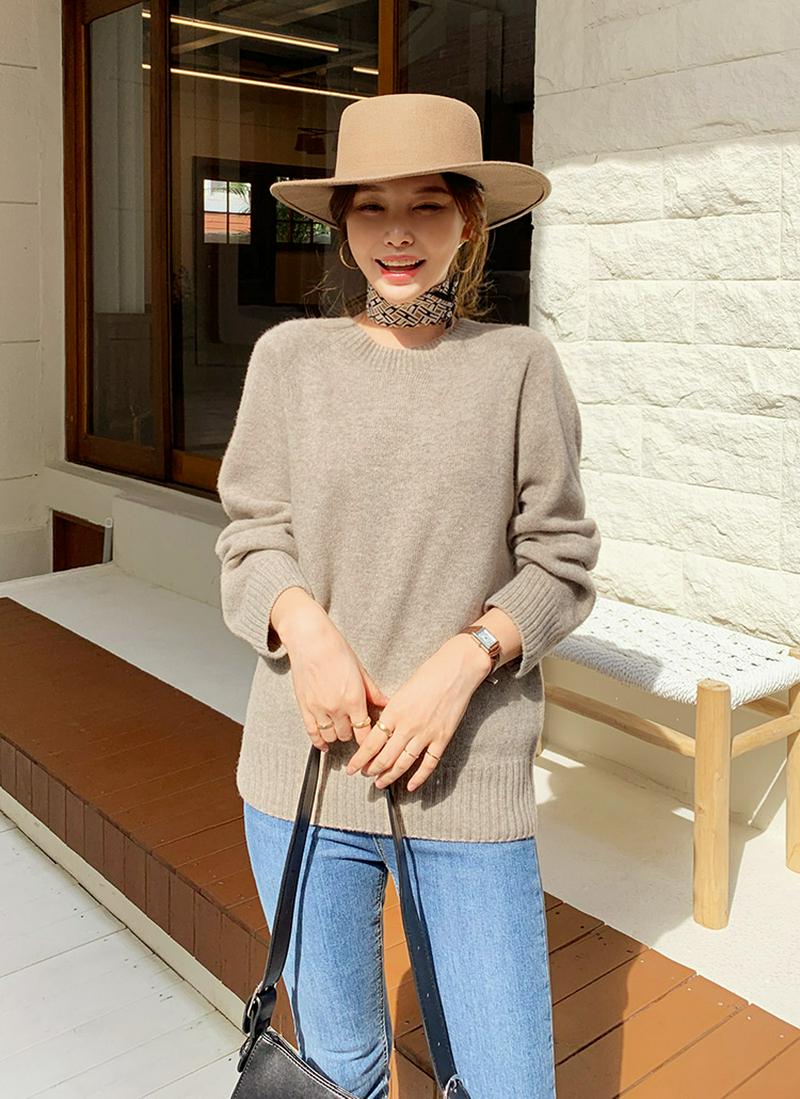 ラグランルーズニット・全5色