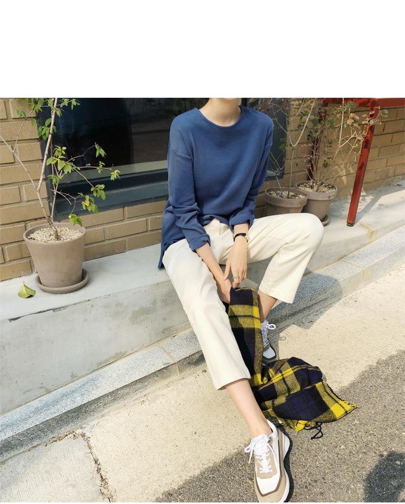 ベーシック起毛長袖Tシャツ